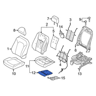 Ford OE - Front Right Lower Seat Heater Pad