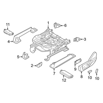 Ford OE - Seats & Tracks - Tracks & Components (Power Seat), (Regular Cab / Crew Cab)