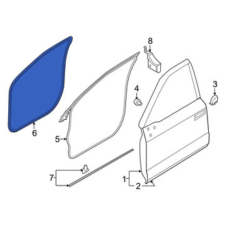 Ford OE - Rear Left Inner Door Seal