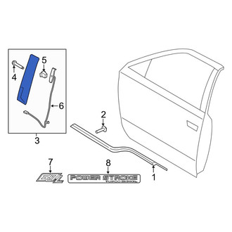 Ford OE - Front Right Door Applique