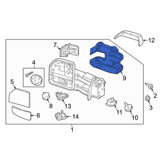 Ford OE - Front Right Lower Door Mirror Cover
