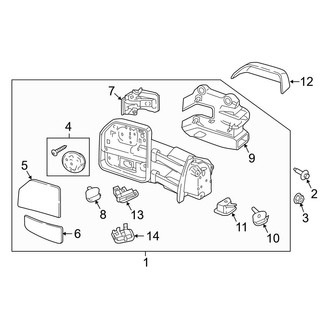 Ford OE - Front Door - Outside Mirrors (Power Telescoping), (Crew Cab)