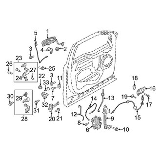 Ford OE - Front Door - Lock & Hardware (Crew Cab)