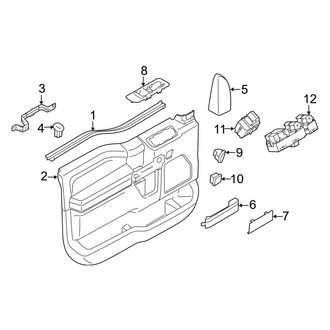 Ford OE - Front Door - Interior Trim (Power Window), (Crew Cab)