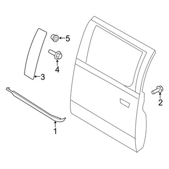 Ford OE - Rear Door - Exterior Trim