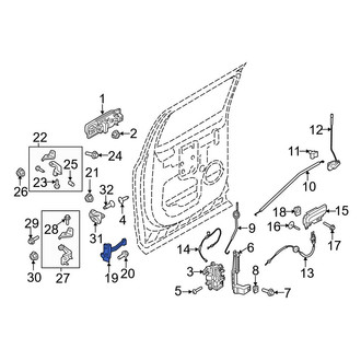 Ford OE - Rear Door Check