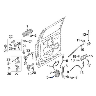 Ford OE - Door Latch Bolt
