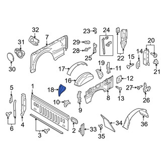 Ford OE - Front Left Wheel Housing Bracket