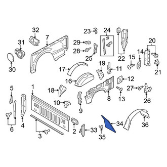 Ford OE - Rear Mud Flap