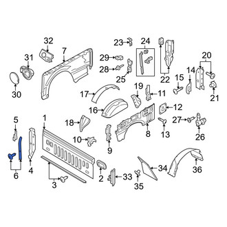 Ford OE - Rear Truck Bed Panel Seal