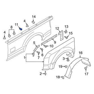 Ford OE - Wheel Arch Flare Nut