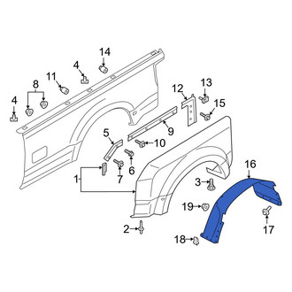 Ford OE - Rear Left Fender Splash Shield