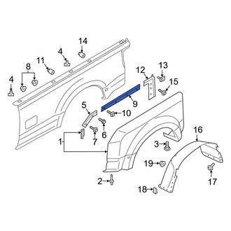 Ford OE - Center Right Fender Bracket
