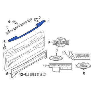 Ford OE - Rear Upper Tailgate Molding