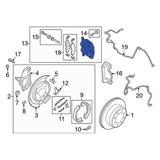 Ford OE - Rear Left Disc Brake Caliper