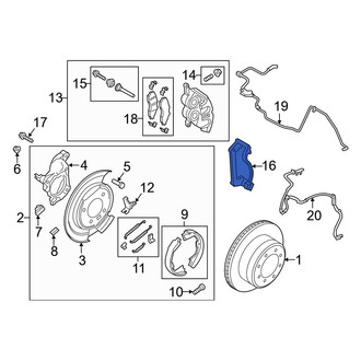 Ford OE - Front Disc Brake Caliper Bracket