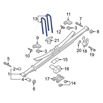 Ford OE - Center Leaf Spring Axle U-Bolt