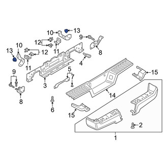 Ford OE - Bumper Face Bar Reinforcement Beam Nut