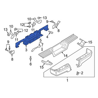 Ford OE - Rear Bumper Face Bar Reinforcement Beam
