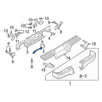 Ford OE - Left Outer Bumper Face Bar Reinforcement Beam Bracket
