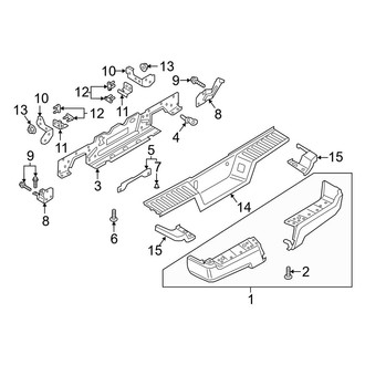Ford OE - Rear Bumper - Bumper & Components (Crew Cab)