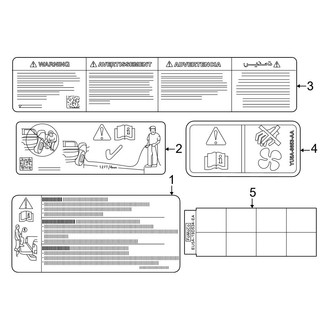 Ford OE - Information Labels - Labels (Regular Cab / Crew Cab)