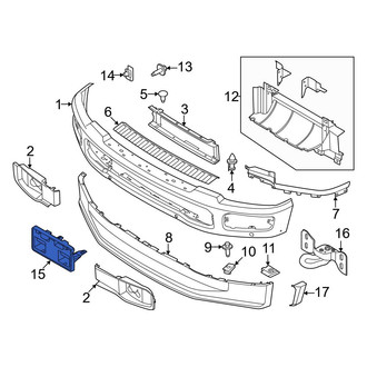 Ford OE - Front License Plate Bracket
