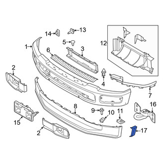 Ford OE - Front Left Bumper Extension
