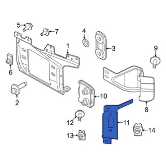 Ford OE - Left Bumper Face Bar Bracket