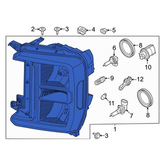Ford OE - Front Right Headlight Assembly
