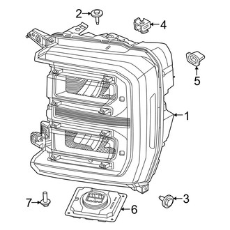 Ford OE - Front Lamps - Headlamp Components (LED)