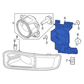 Ford OE - Left Fog Light Bracket