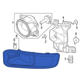 Ford OE - Front Right Fog Light Trim