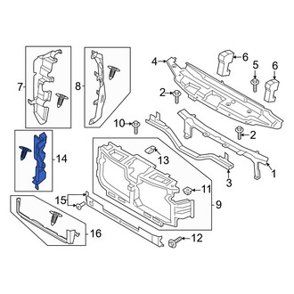 Ford OE - Front Right Radiator Support Baffle