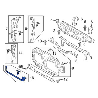 Ford OE - Front Lower Radiator Support Air Deflector