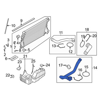 Ford OE - Lower Radiator Coolant Hose