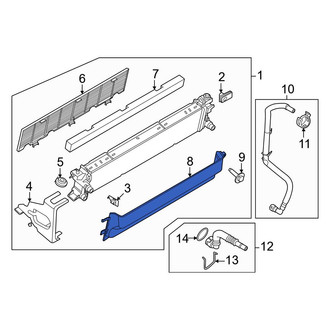 Ford OE - Front Radiator Support Baffle