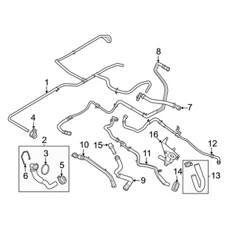 Ford OE - Cooling - Hoses & Lines (Main Cooling System)