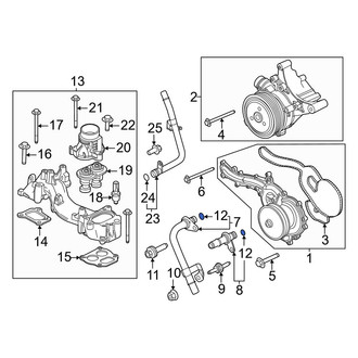 Ford OE - Engine Coolant Pipe O-Ring