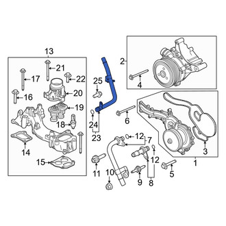 Ford OE - Engine Coolant Pipe