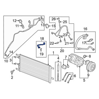Ford OE - Front A/C Refrigerant Discharge Hose