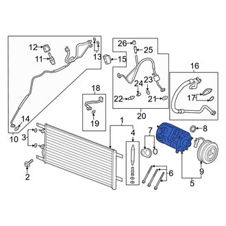 Ford OE - A/C Compressor