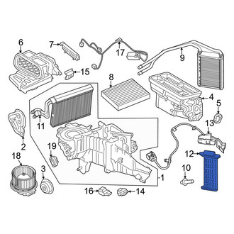 Ford OE - HVAC Heater Core Heater Element