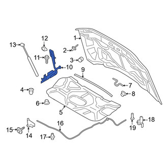 Ford OE - Front Right Hood Hinge