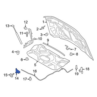 Ford OE - Front Hood Latch