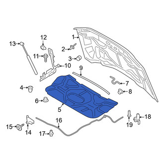 Ford OE - Front Hood Insulation Pad