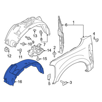Ford OE - Front Fender Splash Shield