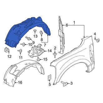 Ford OE - Front Left Fender Splash Shield