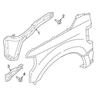 Ford OE - Fender - Inner Components (Regular Cab / Crew Cab)