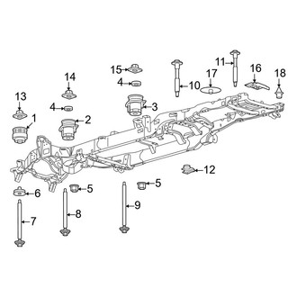 Ford OE - Frame & Components (Body Mounting), (Regular Cab)